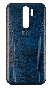 Чохол Leather Prime Case для Xiaomi Redmi Note 8 Pro синій (скіомі редами нот 8 про)