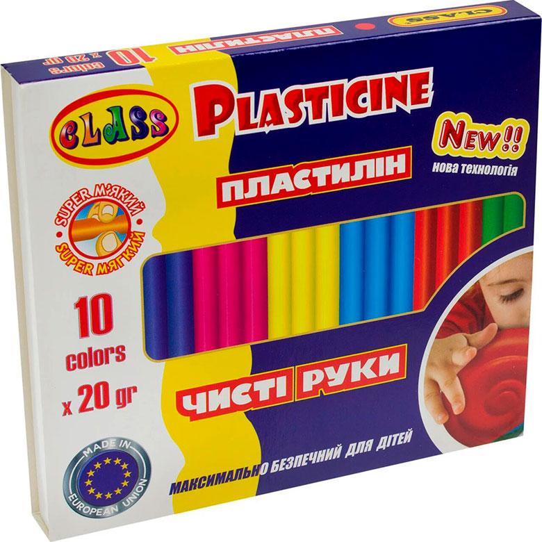 Пластилін 10кол. Class 200г Чисті руки 7645, фото 1