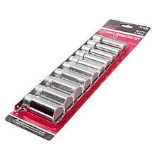 Набір головок глибоких 12гр. 10-24мм 1/2" 10 од. T410M JTC, фото 4