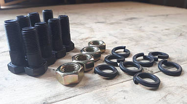 3308-2200800 Ремкомплект кріплення карданного валу (8 болтів, 4 гайки і шайби), фото 4