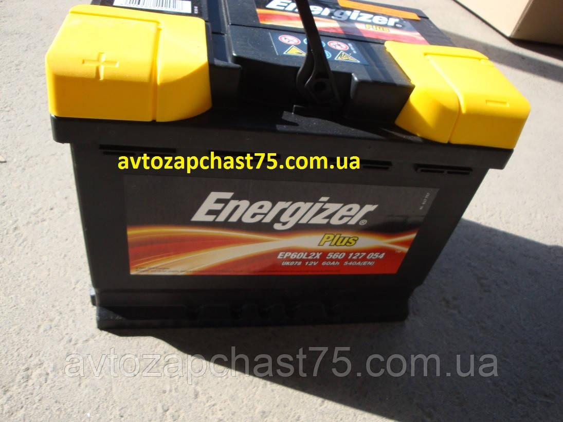 Акумулятор 60 Ah 12v Energizer Plus, L, EN 540 (виробник Німеччина), фото 1