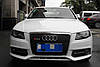 Бічні решітки бампера Audi A4 B8 (07-11) стиль RS (хром смужка), фото 6
