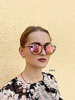Солнцезащитные очки, цвет линз розовый