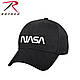 Бейсболка чоловіча NASA колір чорний вишивка об'ємна ROTHCO USA, фото 2