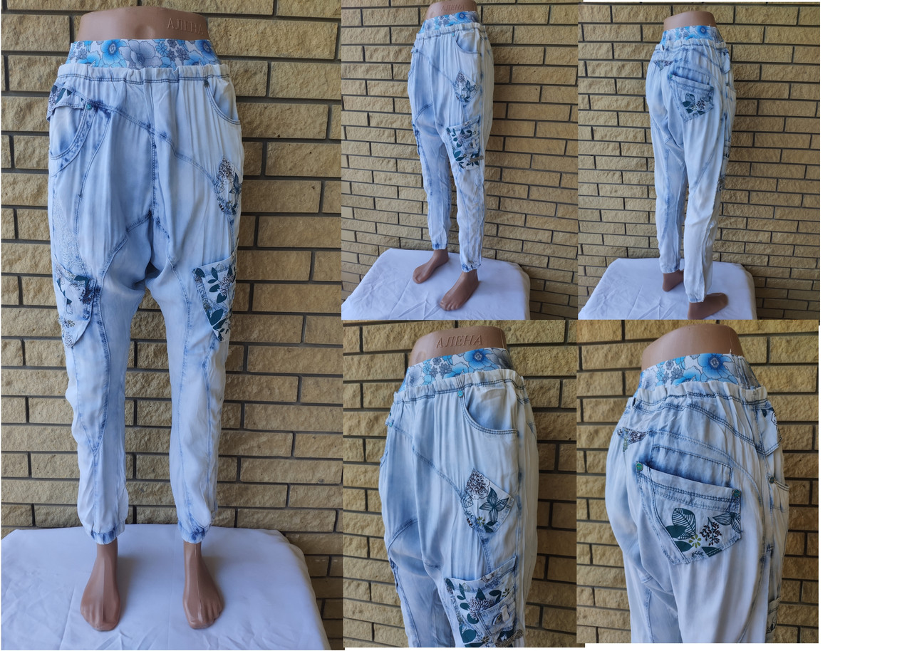 Брюки Женские Летние Тонкие Коттоновые(штапель), Пояс на Резинке UNO ...