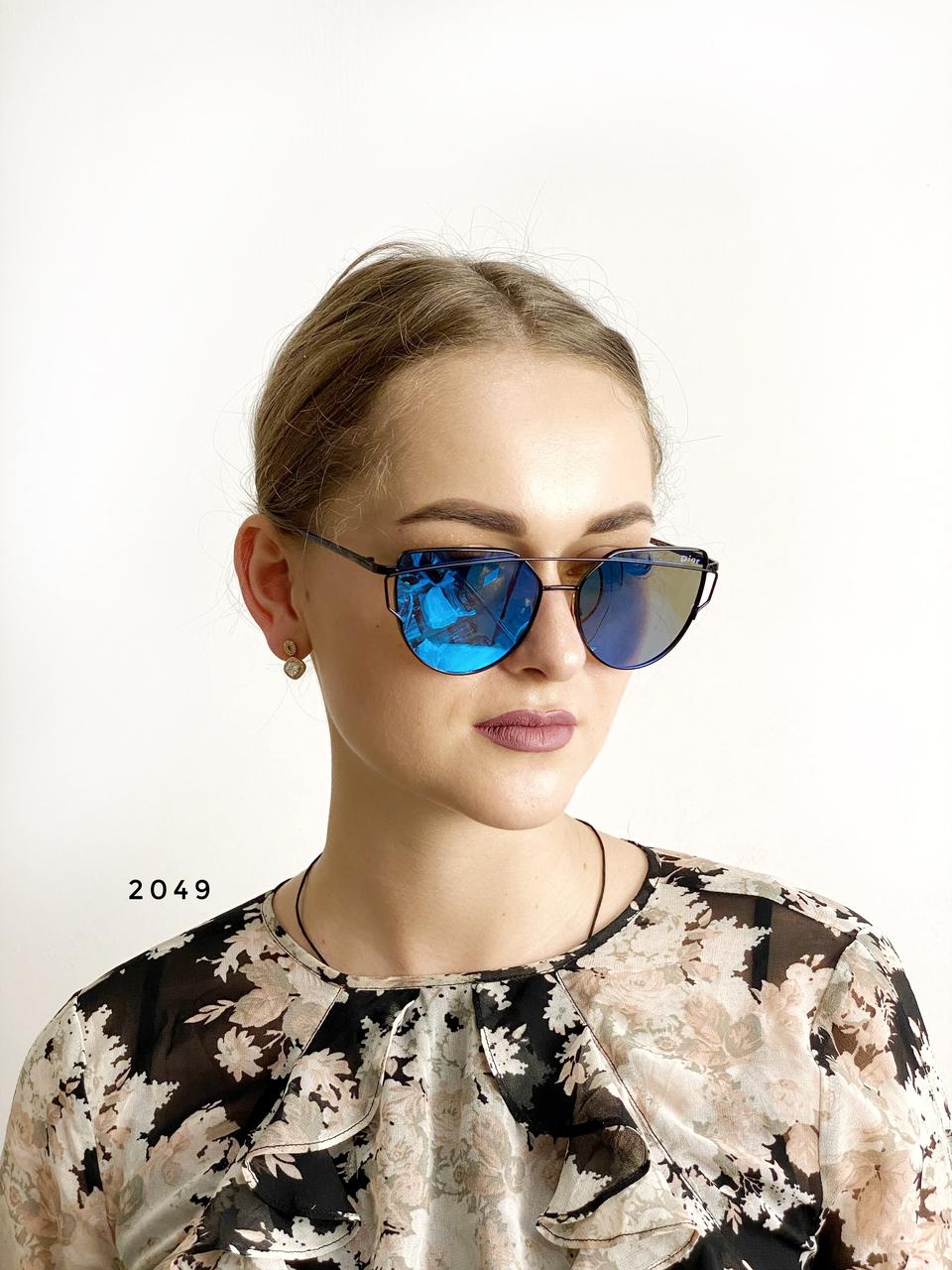 Солнцезащитные очки, цвет линз голубой - фото 3 - id-p554557512