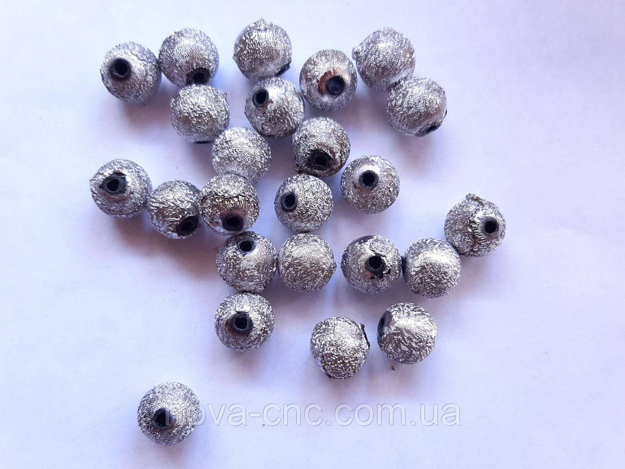 Бусини з покриттям фольга круглі 12 мм