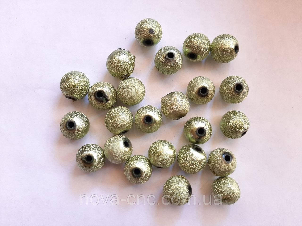 Бусини з покриттям фольга круглі 12 мм