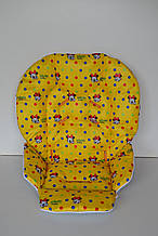 Чохол на стілець для годування Chicco Polly 2 в 1 Мінні Маус на жовтому