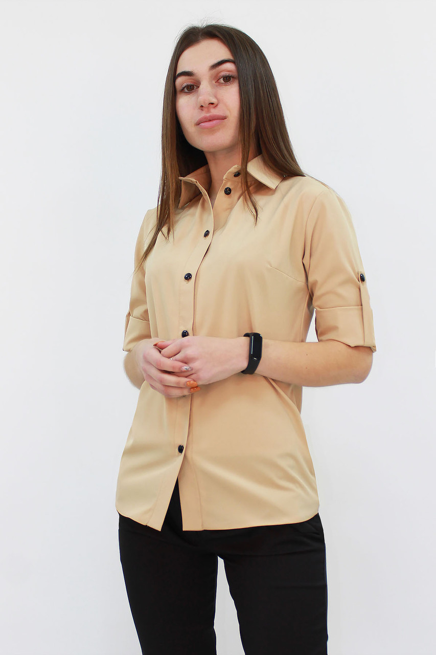 Класична жіноча блузка Ivory, бежевий