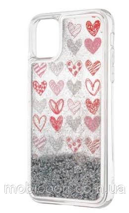 Чохол Aqua Case Hearts для Samsung Galaxy A30s (A307) прозорий (самісунг галаксі а30с)