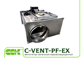 Вентилятор взрывозащищенный для круглых каналов C-VENT-PF-EX-250-4-380