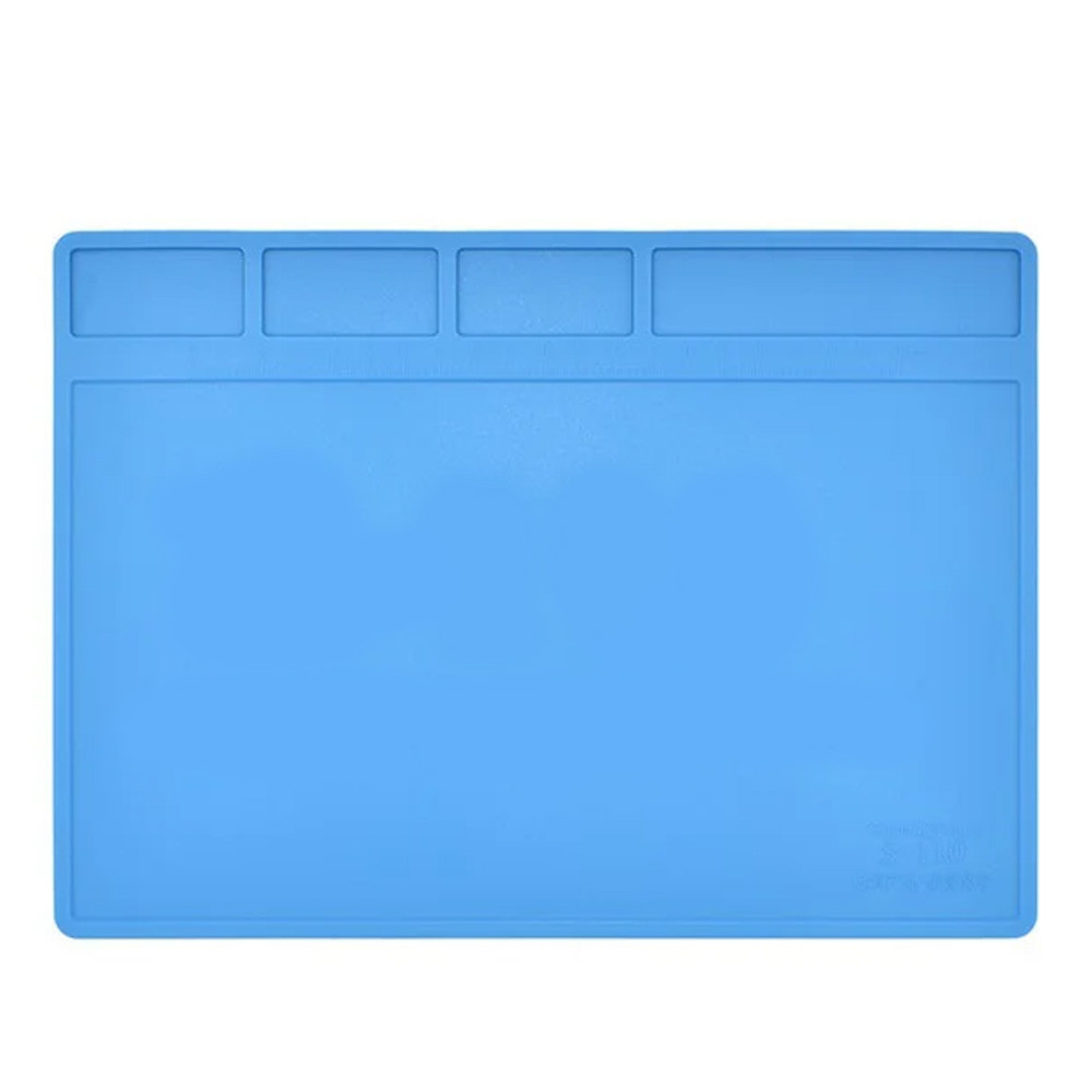 Килимок для паяння силіконовий термокилимок S-110 280x200 мм мат для розбирання та паяння електроніки