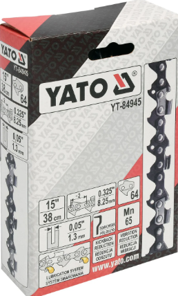 Ланцюг для пив YATO YT-84945, 64 ланки, 0.325", 15" (38 см), фото 2