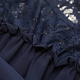 Блузка для дівчинки шкільна синя SmileTime Susie (ШКОЛА, фото 4