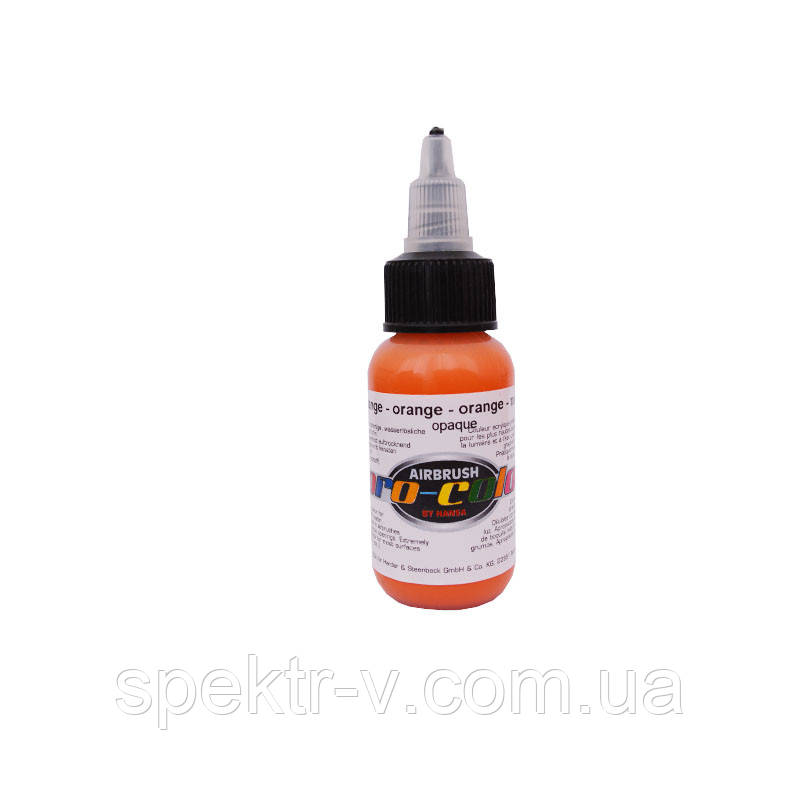 Фарба для аерографії Pro-color 60004 Opaque Orange (покривний жовтогарячий), 30 мл