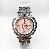 Часы женские наручные Pandora (Пандора), цвет серебро с розовым циферблатом ( код: IBW394SP )