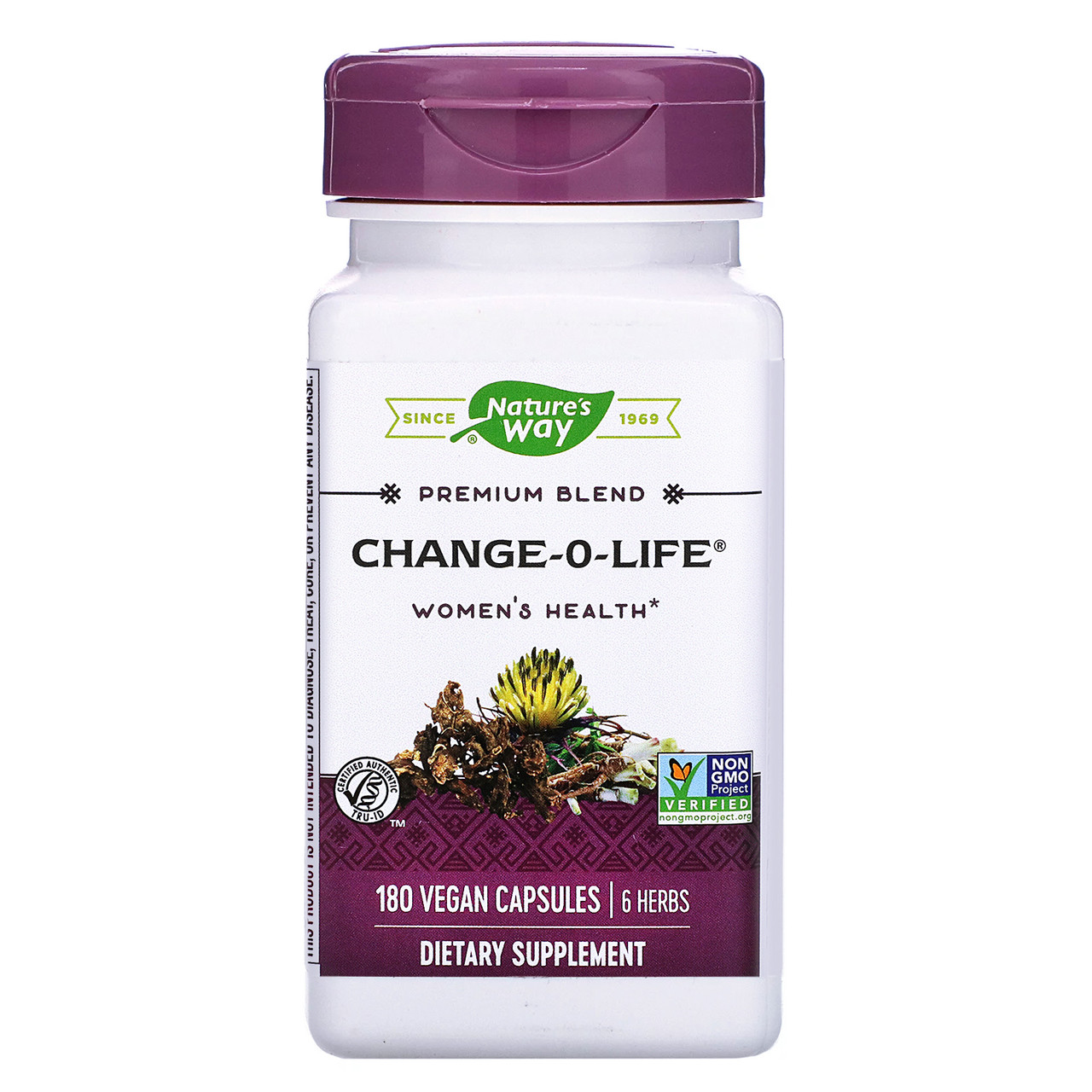 Natures Way, Смесь 7 трав Change-O-Life, 440 мг, 180 капсул