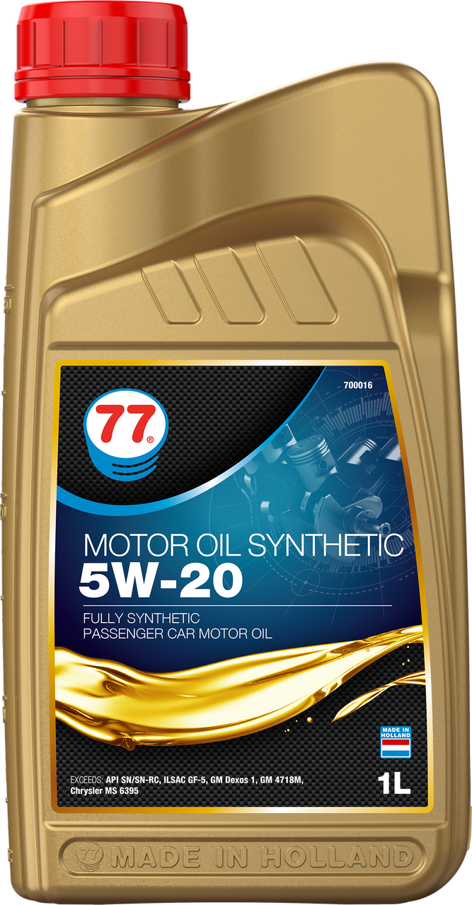 77 MOTOR OIL SYNTHETIC 5W-20 (кан. 1 л)