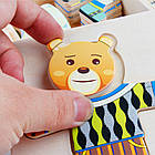 Дерев'яна іграшка пазл ведмеді подарунок для хлопчика і дівчинки (12171), фото 4