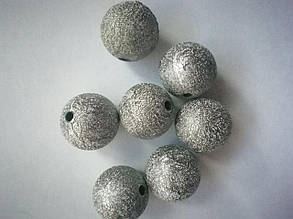 Бусини пластик із покриттям фольга круглі 20 мм 500 грамів