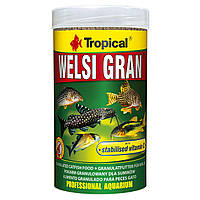 Сухий корм для акваріумних риб Tropical в гранулах Welsi Gran 250 мл (для донних риб)