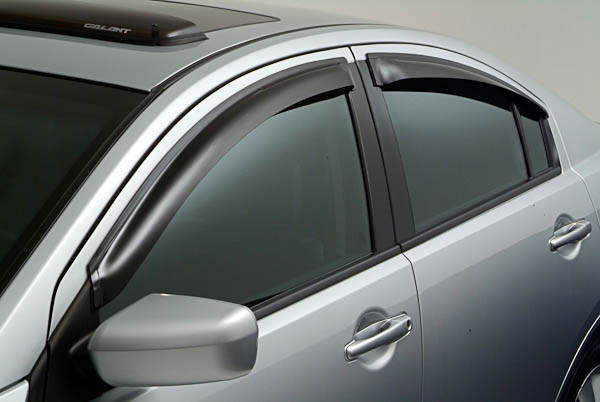 Дефлектори вікон (Вітровики) Mitsubishi Lancer X 2007-2017 (EGR), фото 1