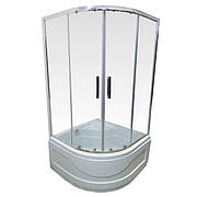 Душева кабіна VERONIS KV-3-100 100x100x195 прозоре скло
