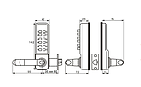 Акція! Кодовий замок Lockod для будь-яких дверей, з ручками натискними, фото 4