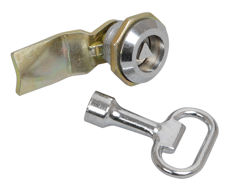 Замок-засувка з тригранним ключем IP54, фото 1