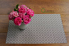 Сети, серветки, підставки під тарілки миючі під столові прибори з візерунком ромби, серветка  в кафе і піцерію