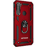 Ударостійкий чохол Serge Ring під магнітний тримач для Samsung Galaxy A21 2020 A215 червоний, протиударний, фото 5