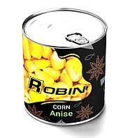 Наживка для рыбы Кукуруза ROBIN Анис (жестяная банка) 200мл.
