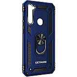 Ударостійкий чохол Serge Ring під магнітний тримач для Samsung Galaxy A21 2020 A215 синій, протиударний, фото 2