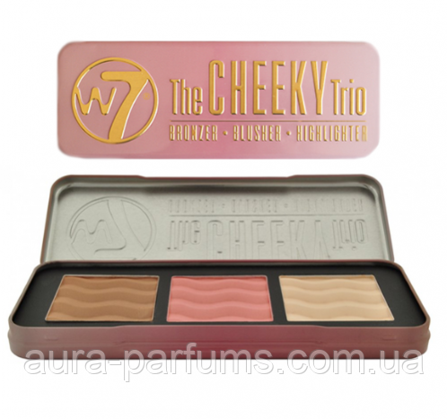 Палетка для контурингу обличчя W7 The Cheeky Trio Palette