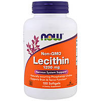 Лецитин, Now Foods,1200 мг, 100 капсул