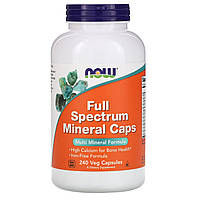 Мультимінерали повного спектру, Full Spectrum Mineral, Now Foods, 240 капсул