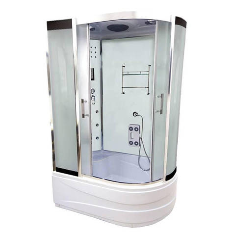 Душовий бокс ATLANTIS AKL-1315 XL L 130х85х220 з електронікою, фото 1