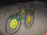 Граблі «Сонечко» ГВР-4 (граблі ворошки 4-колісні), фото 3