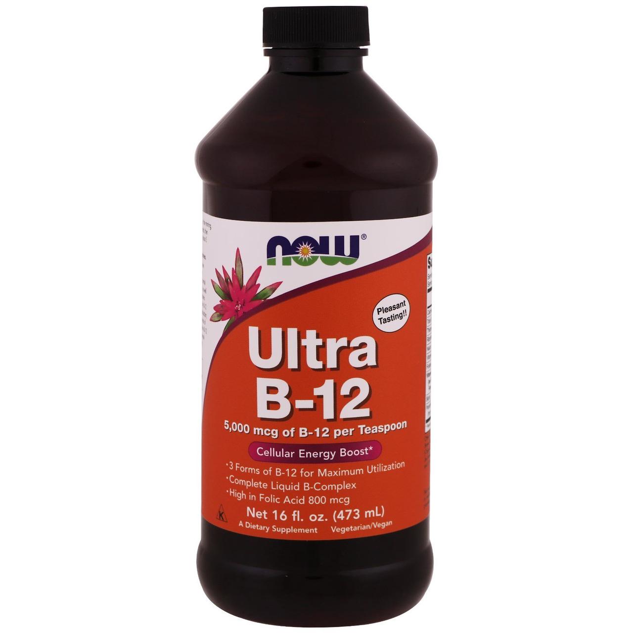 Now Foods, Ultra B-12, 16 рідких унцій (473 мл)