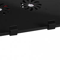 Столик для ноутбука з охолодженням T8 (Black) | Стіл-трансформер для ноутбука т8 з охолодженням, фото 5