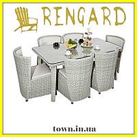 Обідній скляний стіл IMPERIAL RGLT 1007-1. Стіл для вулиці,для тераси,для дому,для кухні