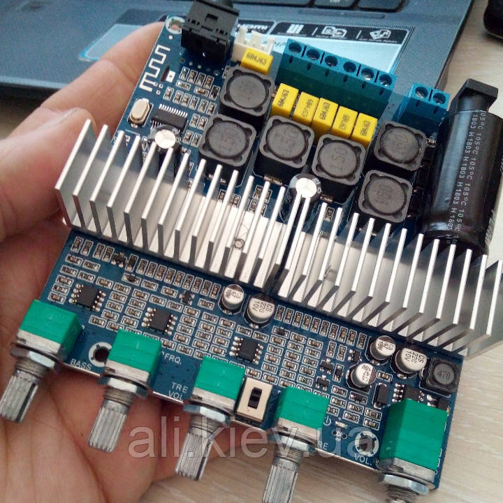 Підсилювач звуку TPA3116 2х50,1х100вт саб Bluetooth параметричний темброблок