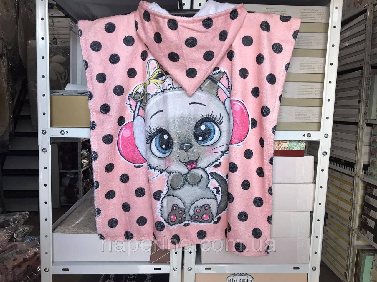 Дитяче пончо рушник 120 на 60 см 3D принт Туреччина 014, фото 1