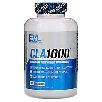 EVLution Nutrition, CLA1000, добавка для коррекции веса без стимуляторов, 180 капсул в Украине