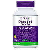 Natrol, omega 3-6-9 Complex (60 капсул), омега 3-6-9, омега 3 6 9