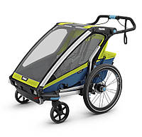 Дитяча коляска Thule Chariot Sport 2 Chartreuse-Mykonos (зелений-синій)