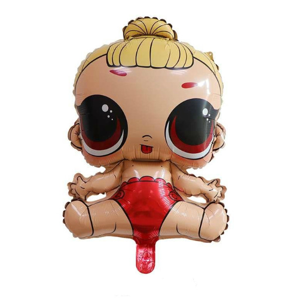 Фольгированный шар "Кукла Лол №1" 4 серия 46х75 см (Китай) в упаковке ...