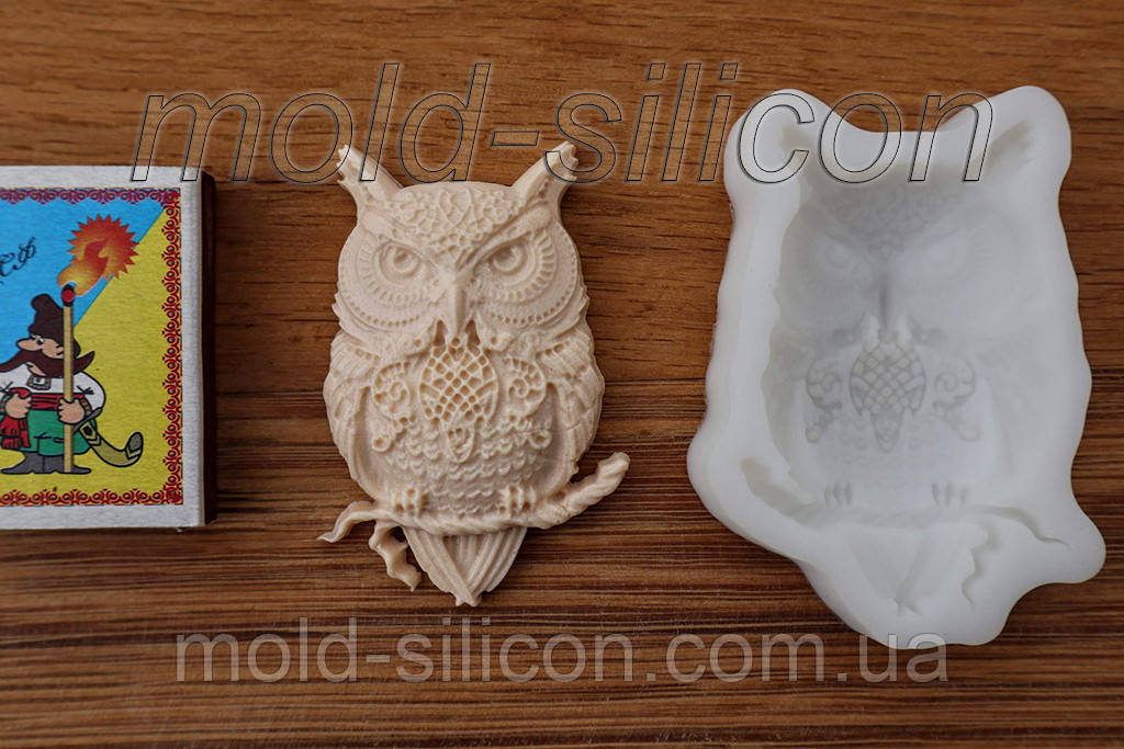 Силіконовий молд "Сова 4", фото 1