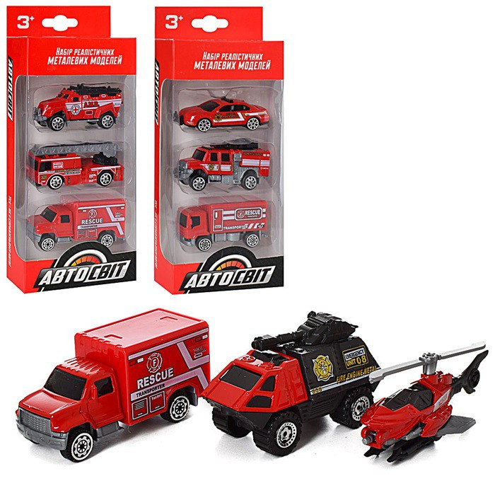 Набір машинок металевих (AS-1940), фото 1